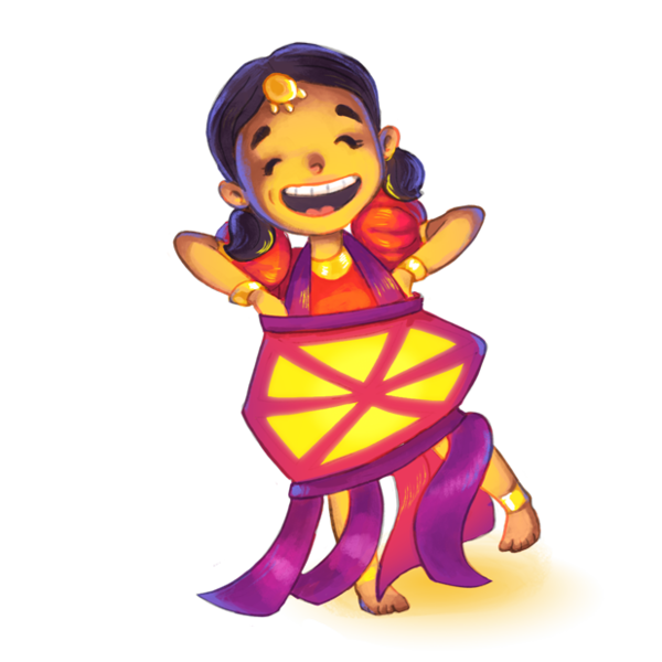 Transparent Diwali Mech Mocha Games Sticker Cartoon Figurine for Diwali