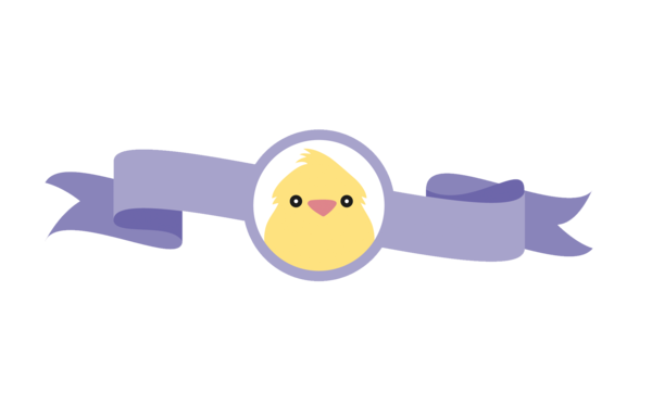 Transparent Chicken Easter Cartoon Flightless Bird Purple for Easter