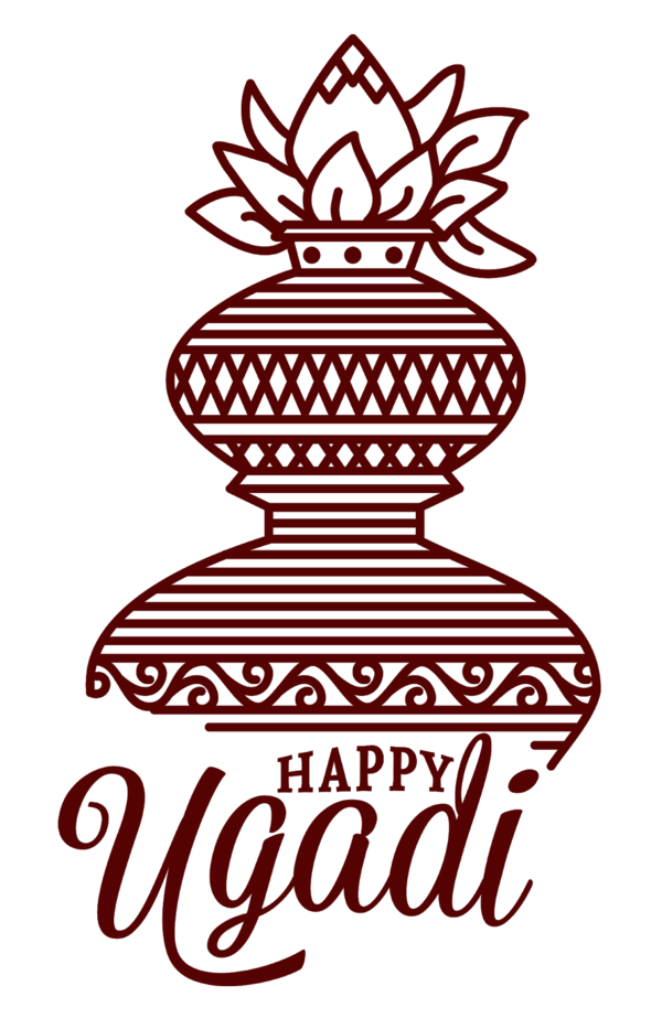 Transparent Ugadi Birthday Greeting Note Cards Food Logo for Diwali