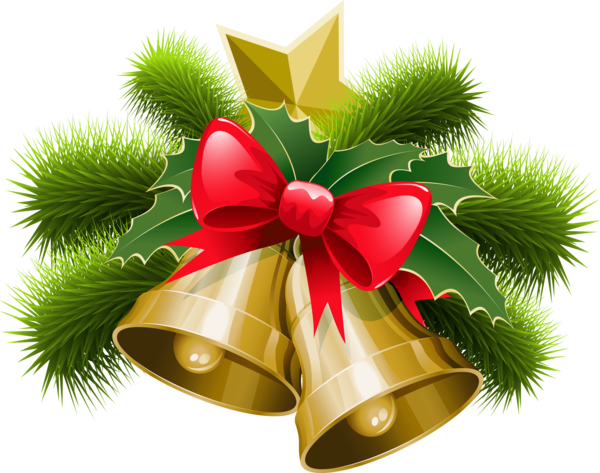 Transparent Christmas Jingle Bell Bell Evergreen Fir for Christmas