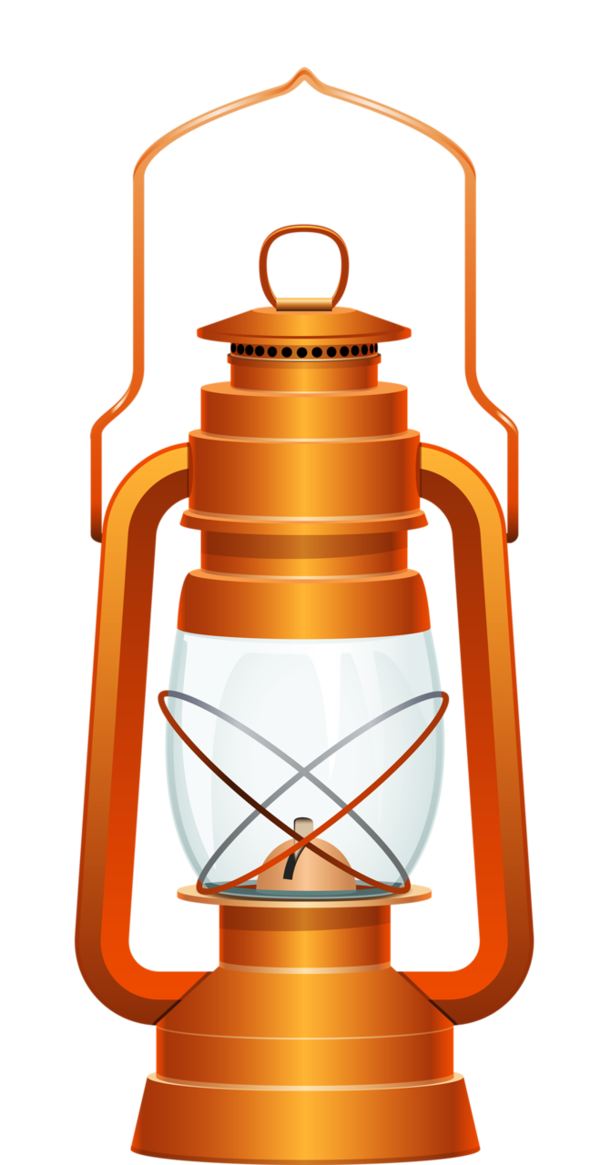 Transparent Lantern Lamp Kerosene Lamp Orange Lighting for Diwali
