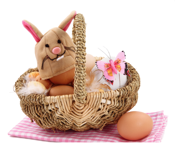 Transparent Easter Holiday Easter Egg Stuffed Toy Hamper for Easter