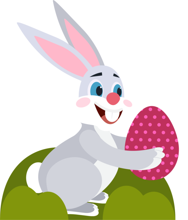 Transparent Easter Bunny Rabbit Little White Rabbit for Easter