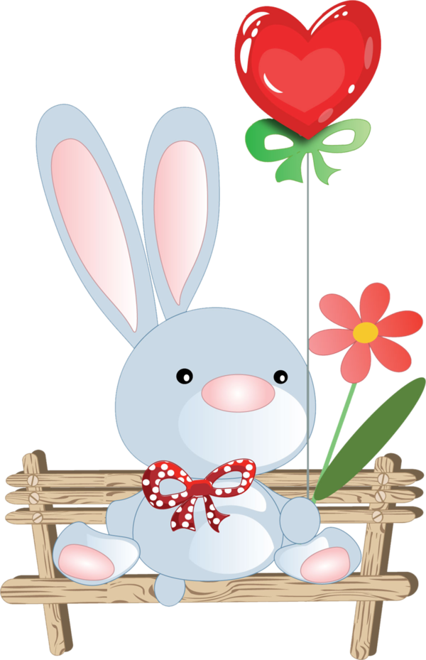 Transparent Drawing Cartoon Comics Easter Bunny for Easter