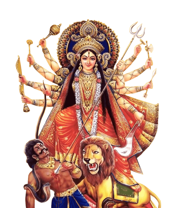 Transparent Durga Puja Kali Durga Religion Mythology for Dussehra