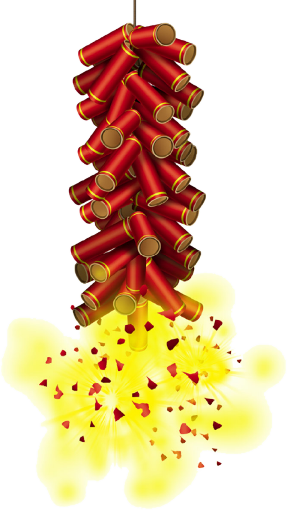 Transparent Chinese New Year New Year Firecracker Christmas Tree Christmas Decoration for Diwali