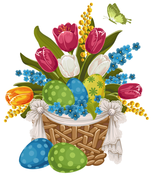 Transparent Flower Picture Frames Drawing Plant for Easter