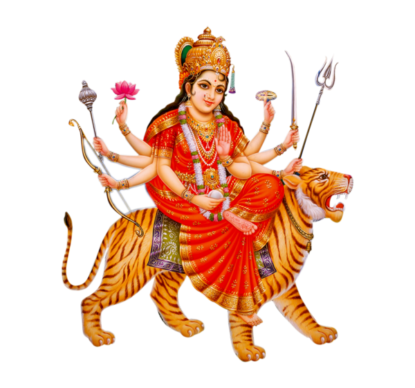 Transparent Durga Puja Mahadeva Durga  for Dussehra