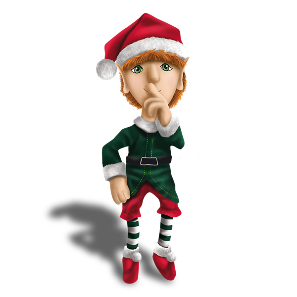 Transparent Santa Claus Lutin Christmas Elf Christmas Doll for Christmas