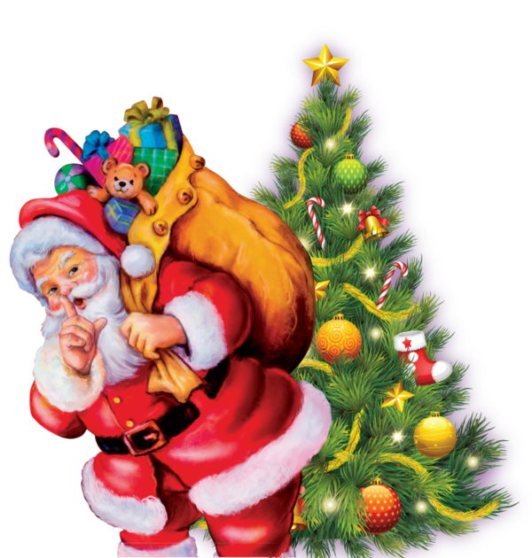 Transparent Christmas Tree Santa Claus Christmas Ornament Christmas for Christmas