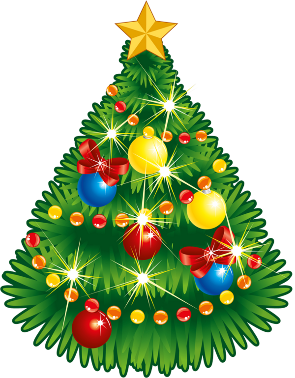 Transparent Christmas Christmas Tree Star Fir Pine Family for Christmas
