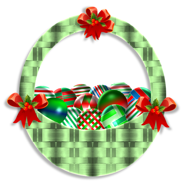 Transparent Basket Christmas Ornament Christmas Holly for Christmas