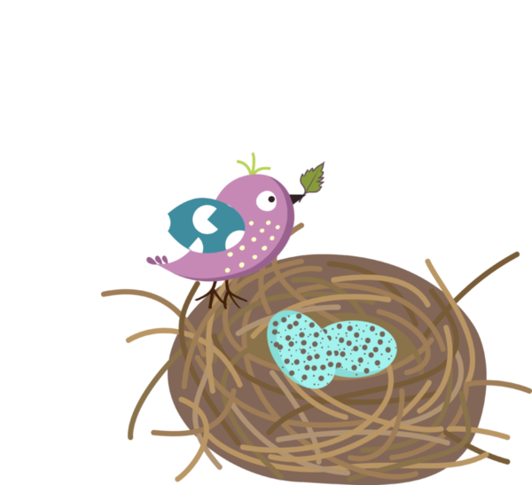 Transparent Bird Nest Bird Nest Feather for Easter