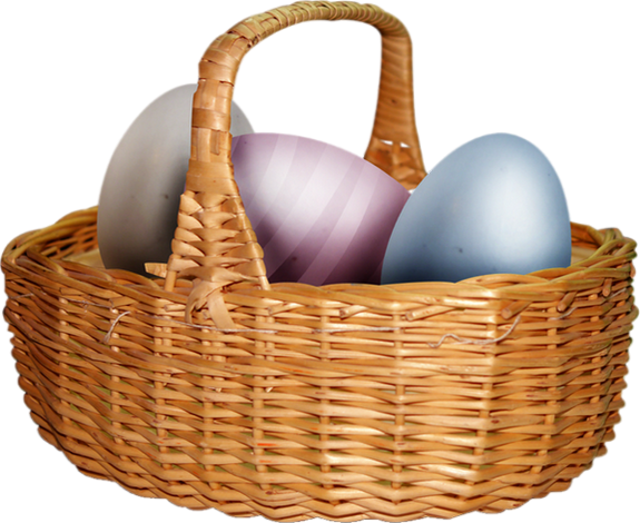 Transparent Basket Picnic Baskets Storage Basket for Easter
