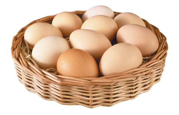 Transparent Fried Egg Egg In The Basket Egg Basket Wicker for Easter