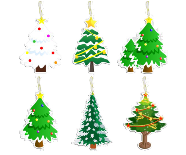 Transparent Christmas Tree Bookmark Christmas Fir Pine Family for Christmas
