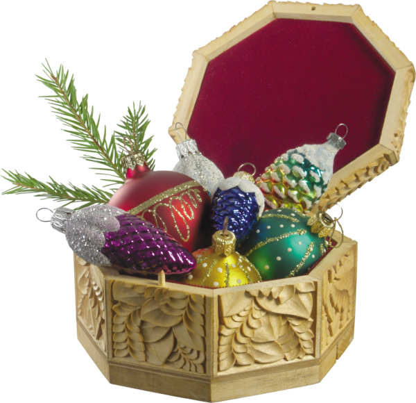 Transparent Christmas Gift Christmas Ornament Gift Basket for Christmas