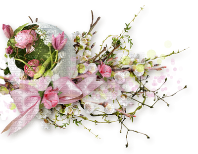 Transparent Birthday Flower Bouquet Flower Pink Plant for Easter
