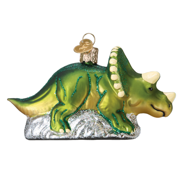 Transparent Triceratops Christmas Ornament Velociraptor for Christmas