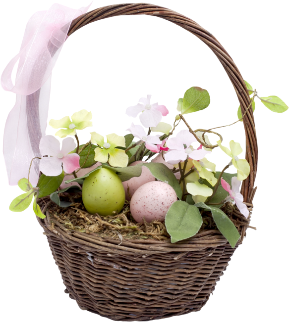 Transparent Floral Design Easter Easter Egg Flower Flowerpot for Easter