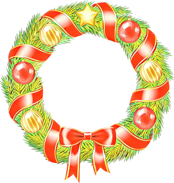 Transparent Christmas Day Christmas Ornament Christmas Decoration Wreath for Christmas