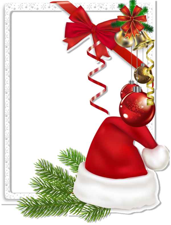 Transparent Santa Claus Christmas Picture Frames Fir Christmas Decoration for Christmas