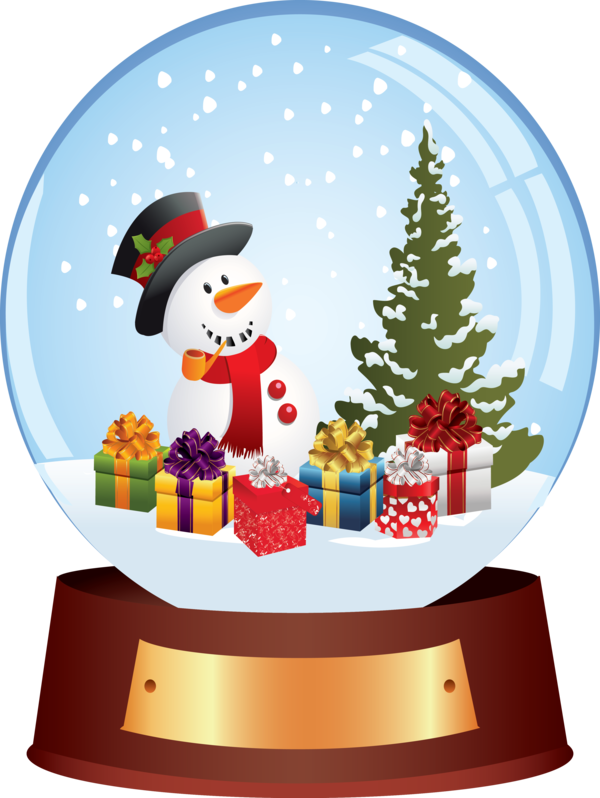 Transparent Santa Claus Christmas Snow Globes Snowman Flightless Bird for Christmas