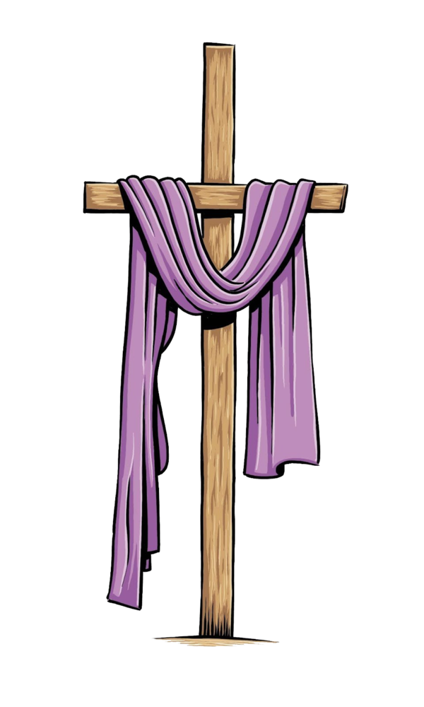 Transparent Lent Ash Wednesday Christianity Cross Religious Item for Easter