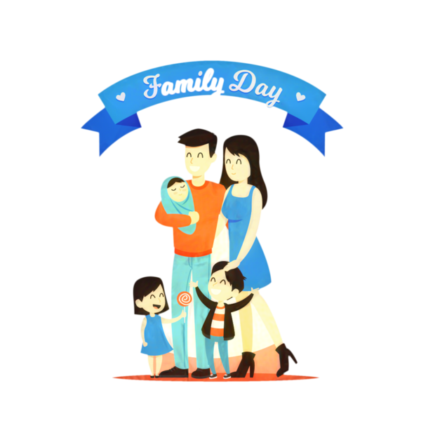 Transparent Fathers Day Family Father Cartoon Animation for Fathers Day