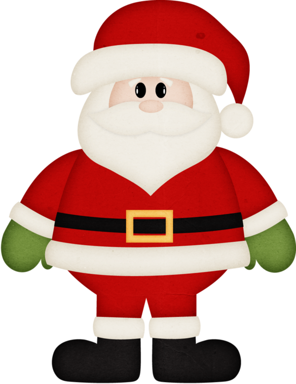 Transparent Santa Claus Christmas Ornament Rudolph Cartoon for Christmas