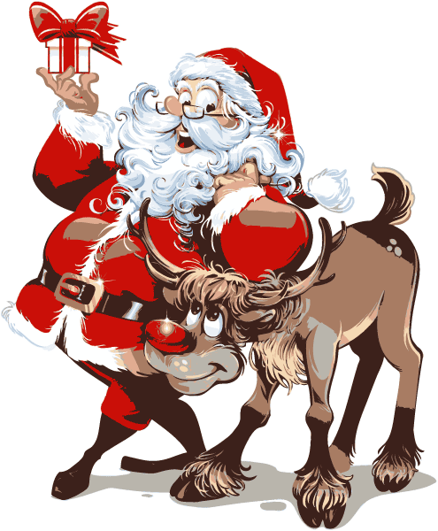 Transparent Santa Claus Rudolph Christmas Day Christmas for Christmas