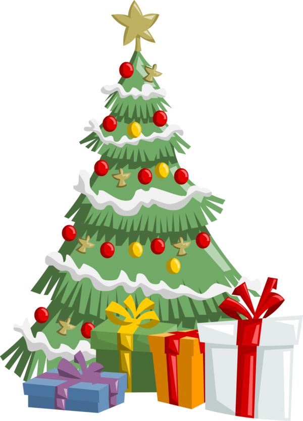 Transparent Santa Claus Reindeer Christmas Tree Fir Pine Family for Christmas