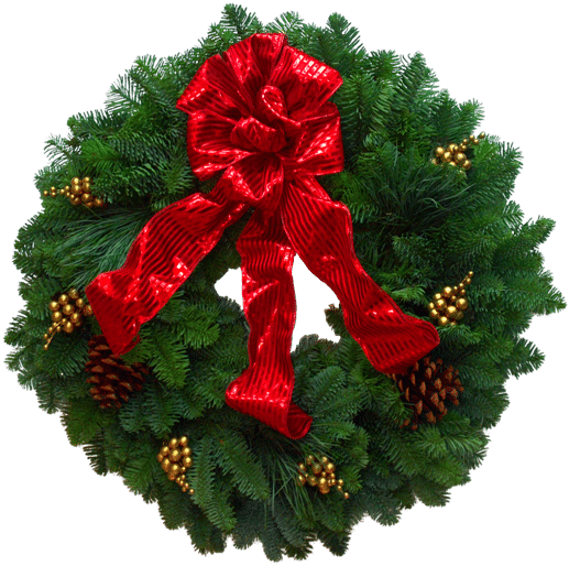 Transparent Wreath Christmas Decoration Christmas Ornament Evergreen for Christmas