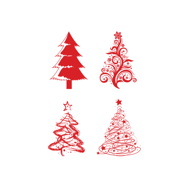 Transparent Holiday Christmas Ornament Christmas Fir Pine Family for Christmas