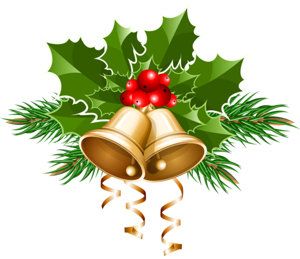 Transparent Christmas Bell Jingle Bell Fir Pine Family for Christmas