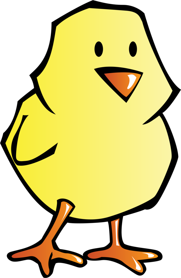 Transparent Chicken Kifaranga Chicken Meat Water Bird Yellow for Easter