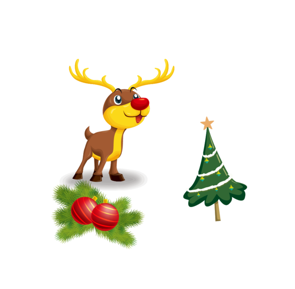 Transparent Reindeer Christmas Ornament Santa Claus Christmas Decoration Deer for Christmas