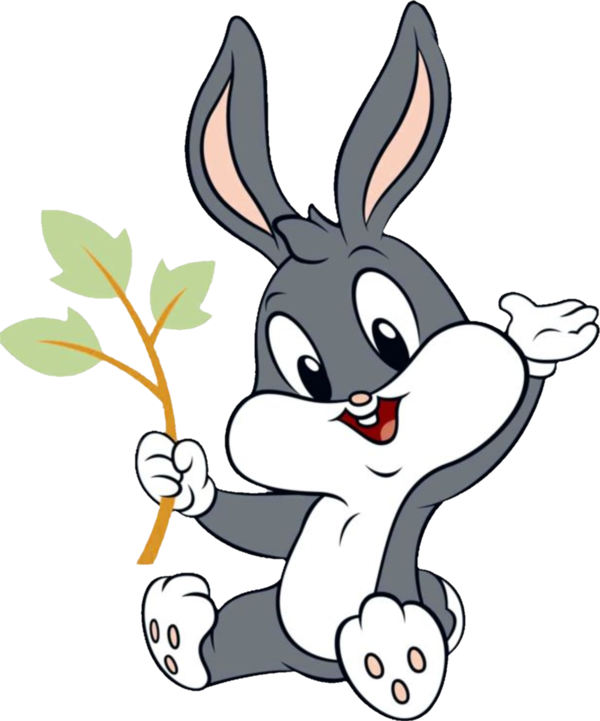 Transparent Bugs Bunny Daffy Duck Babs Bunny Flower Whiskers for Easter
