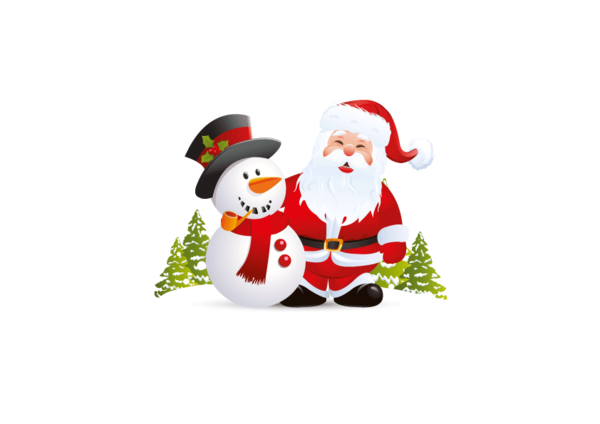 Transparent Santa Claus Snowman Christmas Day Christmas Ornament for Christmas