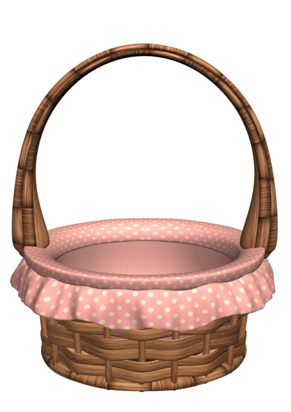 Transparent Basket Idea Painting Wicker for Easter