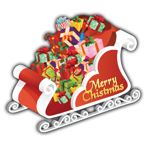 Transparent Santa Claus Rudolph Christmas Text Christmas Ornament for Christmas