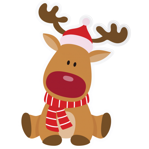 Transparent Santa Claus Christmas Day Christmas Tree Deer Reindeer for Christmas
