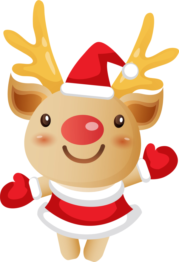 Transparent Reindeer Santa Claus Santa Claus S Reindeer Christmas Ornament Food for Christmas