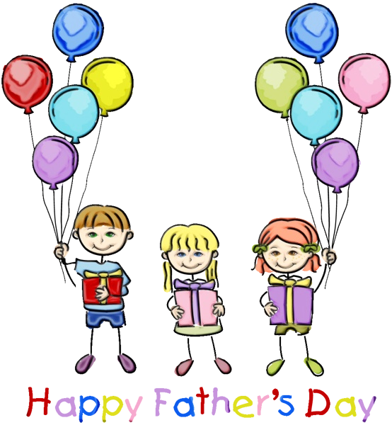 Transparent Fathers Day Father Mothers Day Balloon Text for Fathers Day