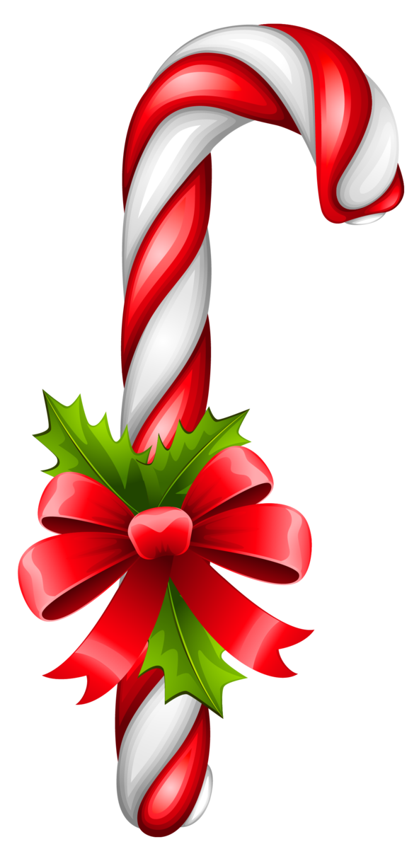 Transparent Candy Cane Lollipop Christmas Christmas Decoration Close Up for Christmas