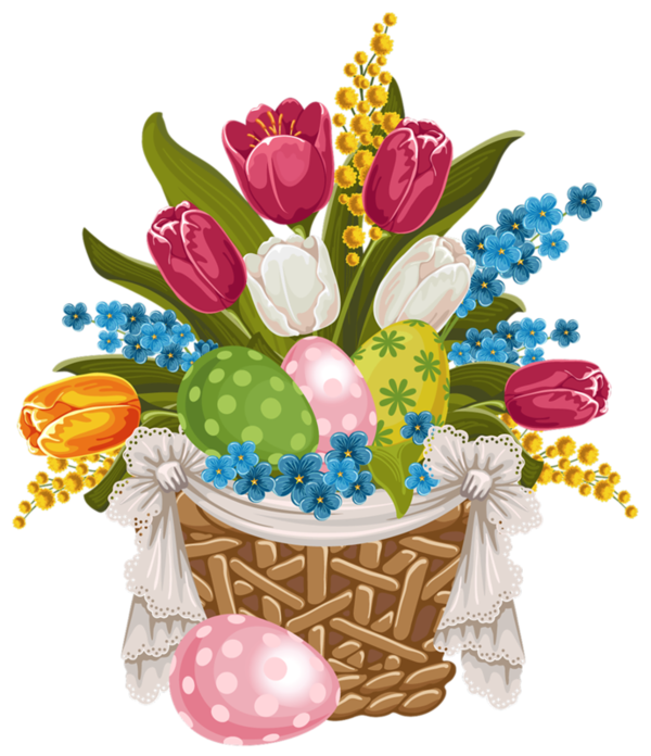 Transparent Picture Frames Flower Floral Design Flowerpot for Easter