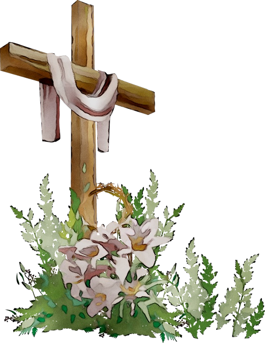 Transparent Calvary Easter Christian Cross Cross Plant for Easter