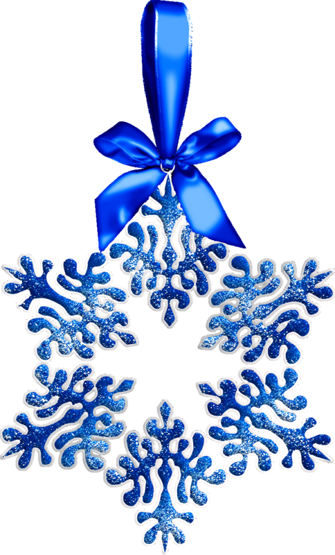 Transparent Santa Claus Christmas Day Christmas Ornament Cobalt Blue Holiday Ornament for Christmas
