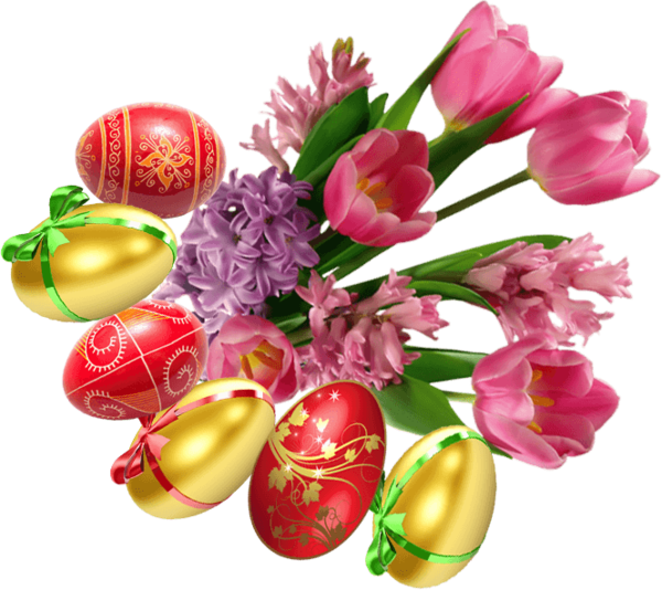 Transparent Flower Animation Flower Bouquet Plant for Easter