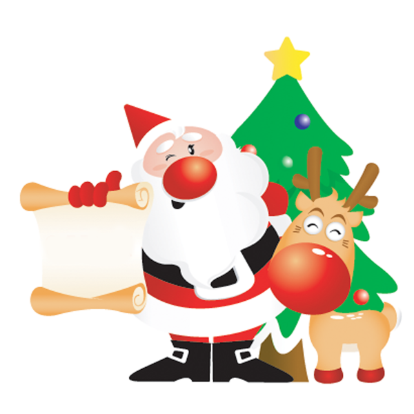 Transparent Santa Claus Reindeer Ded Moroz Christmas Ornament Food for Christmas